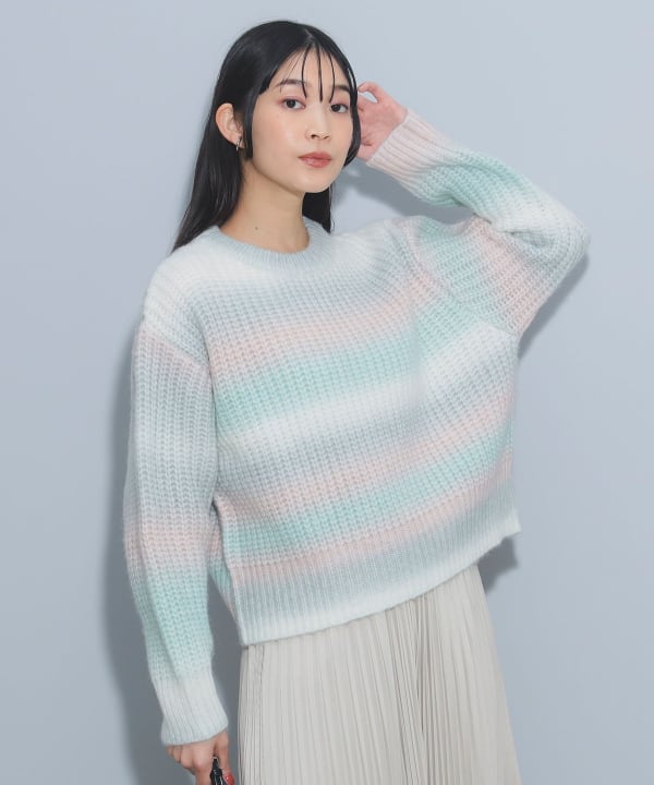 BEAMS HEART（ビームス ハート）グラデーション ニット プルオーバー
