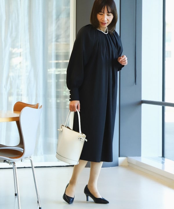 BEAMS HEART（ビームス ハート）ボリュームタック ワンピース