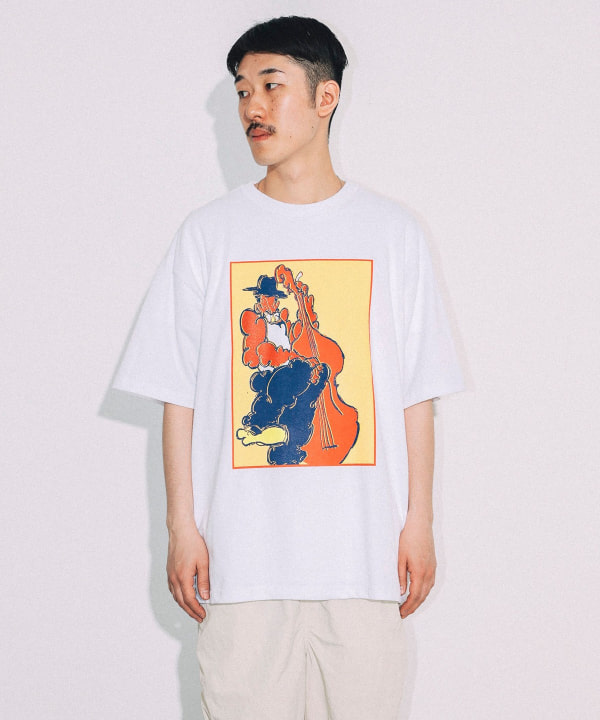 BEAMS T BEAMS T Scurville / T-Shirt White (T-shirts, cut and sewn