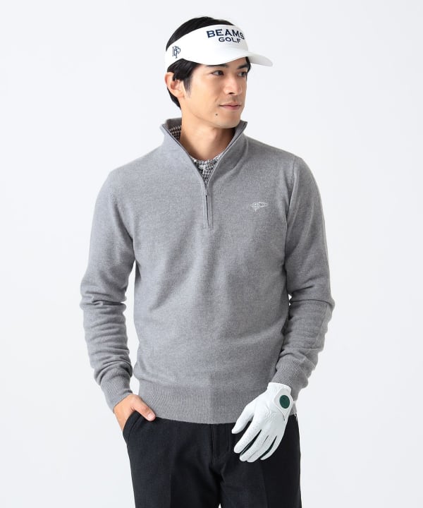 BEAMS GOLF（ビームス ゴルフ）PURPLE LABEL / ハーフジップ カシミヤ