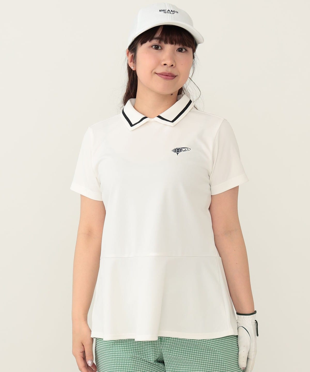 BEAMS GOLF（ビームス ゴルフ）PURPLE LABEL / ペプラム ポロシャツ