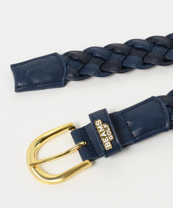 BEAMS GOLF（ビームス ゴルフ）〈WOMEN〉 ラメ レザーメッシュ ベルト