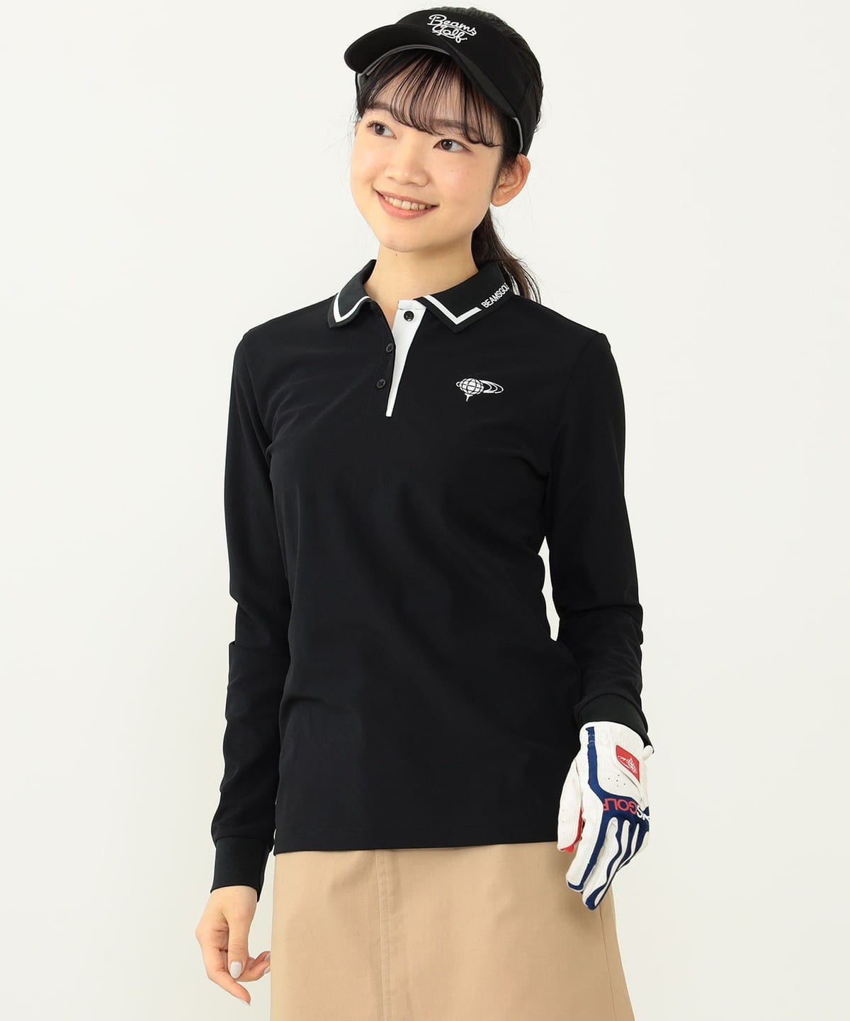 BEAMS GOLF（ビームス ゴルフ）〈WOMEN〉 ORANGE LABEL / 襟ロゴ バイ