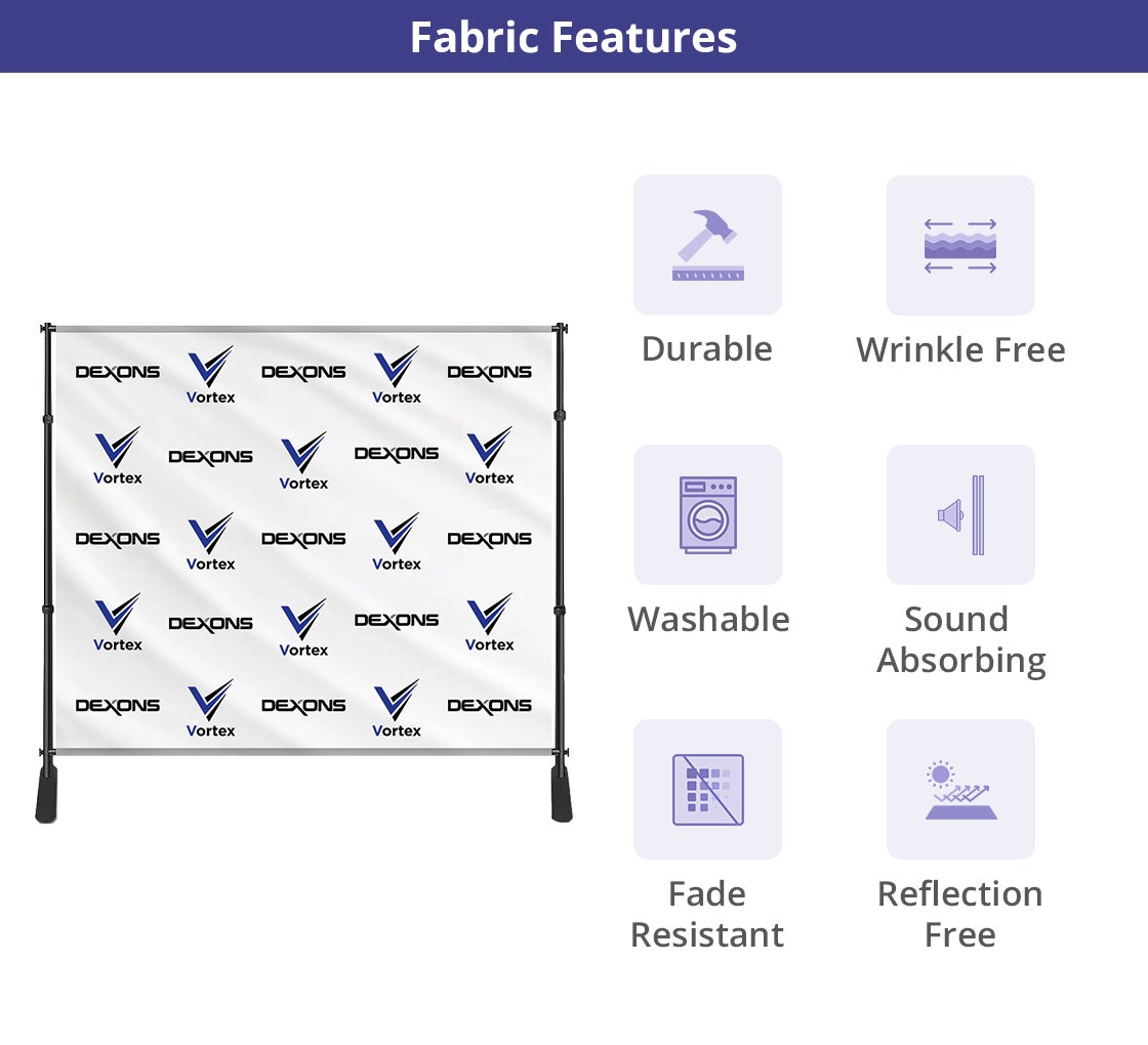 9 ft x 8 ft Step and Repeat Adjustable Banner Stands | BannerBuzz