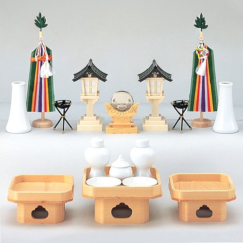 祖霊舎用神具セット 小-滝田商店