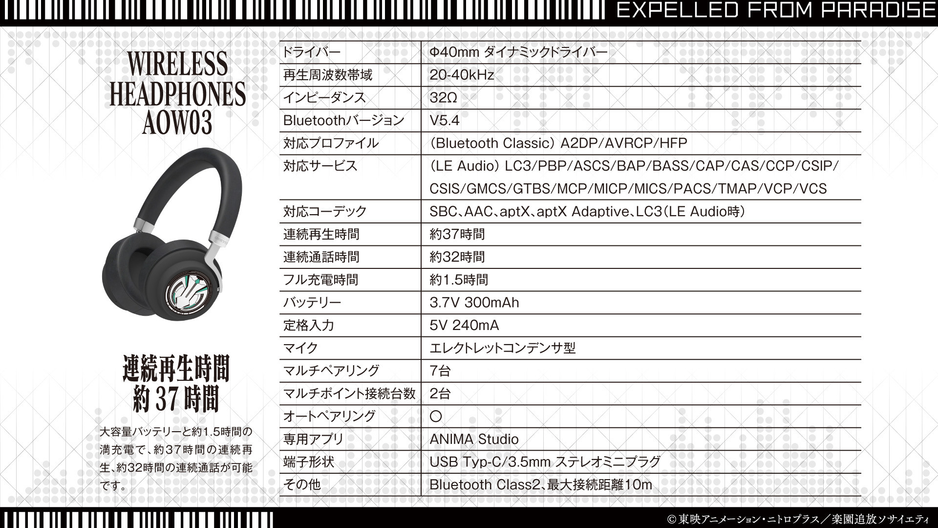 楽園追放 -Expelled from Paradise-」10周年記念 新規録り下ろしボイス