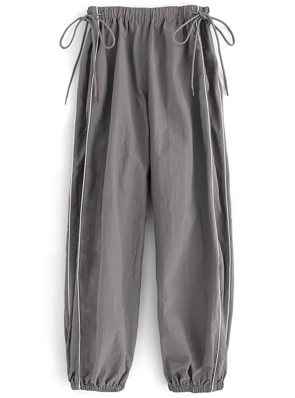 サイドリボン配色ラインパンツ[gn197] | レディースファッション通販の