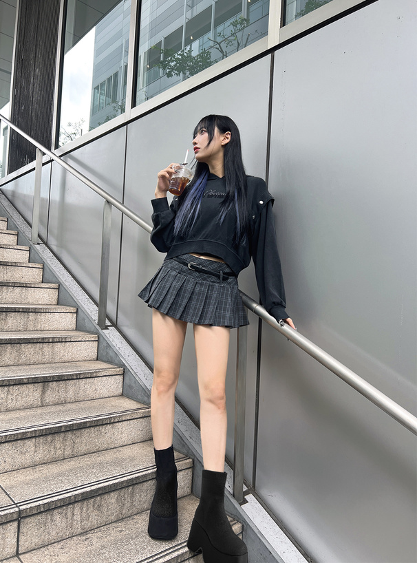 厚底ヒールソックスショートブーツ[zr1460] | レディースファッション