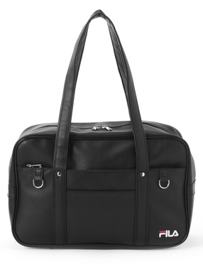 FILA ロゴ刺繍レザーボストンバッグ[rm162] | レディースファッション