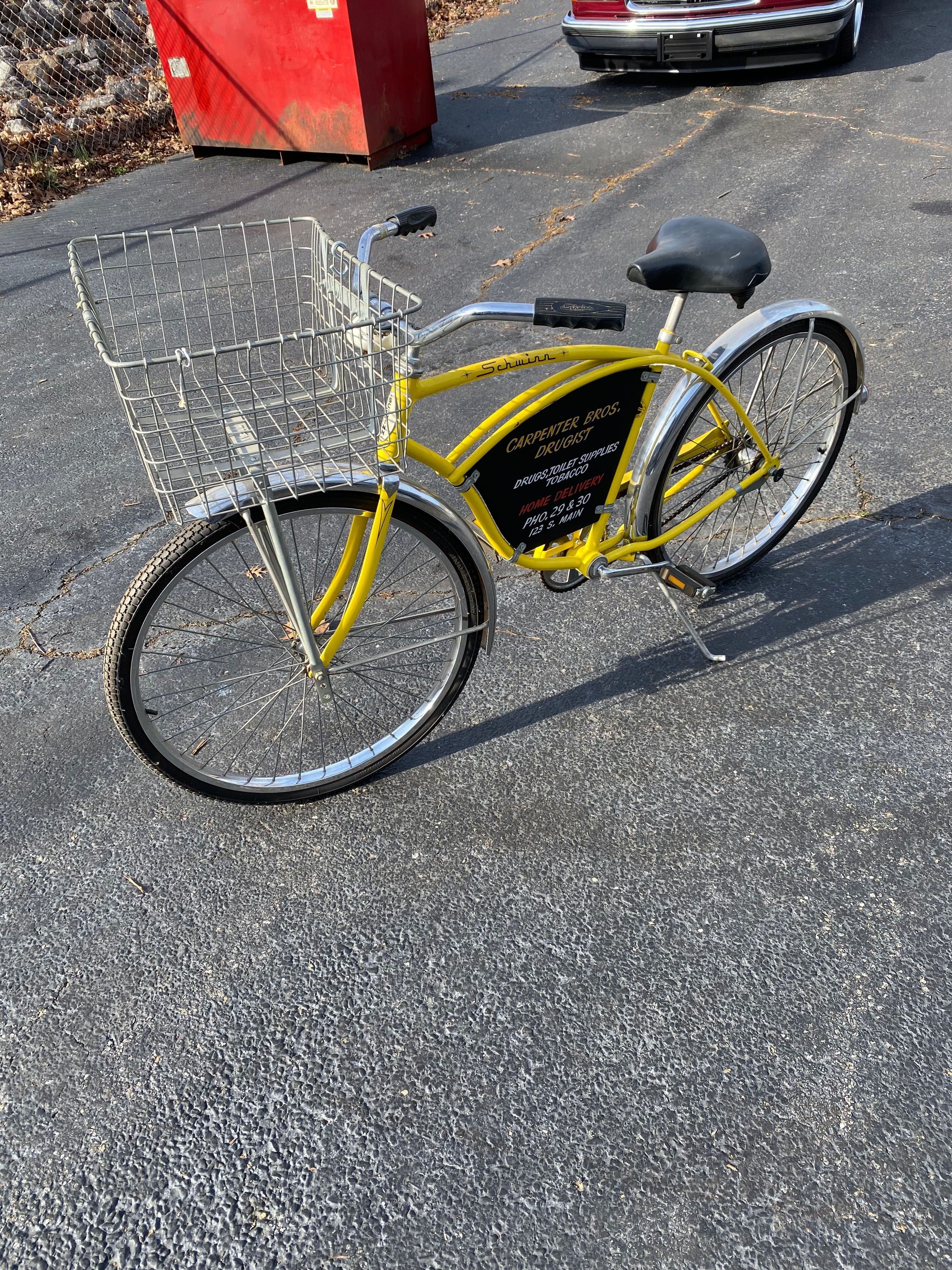 Yellow Schwinn Heavy Duti Bicycle | GAA Classic Cars