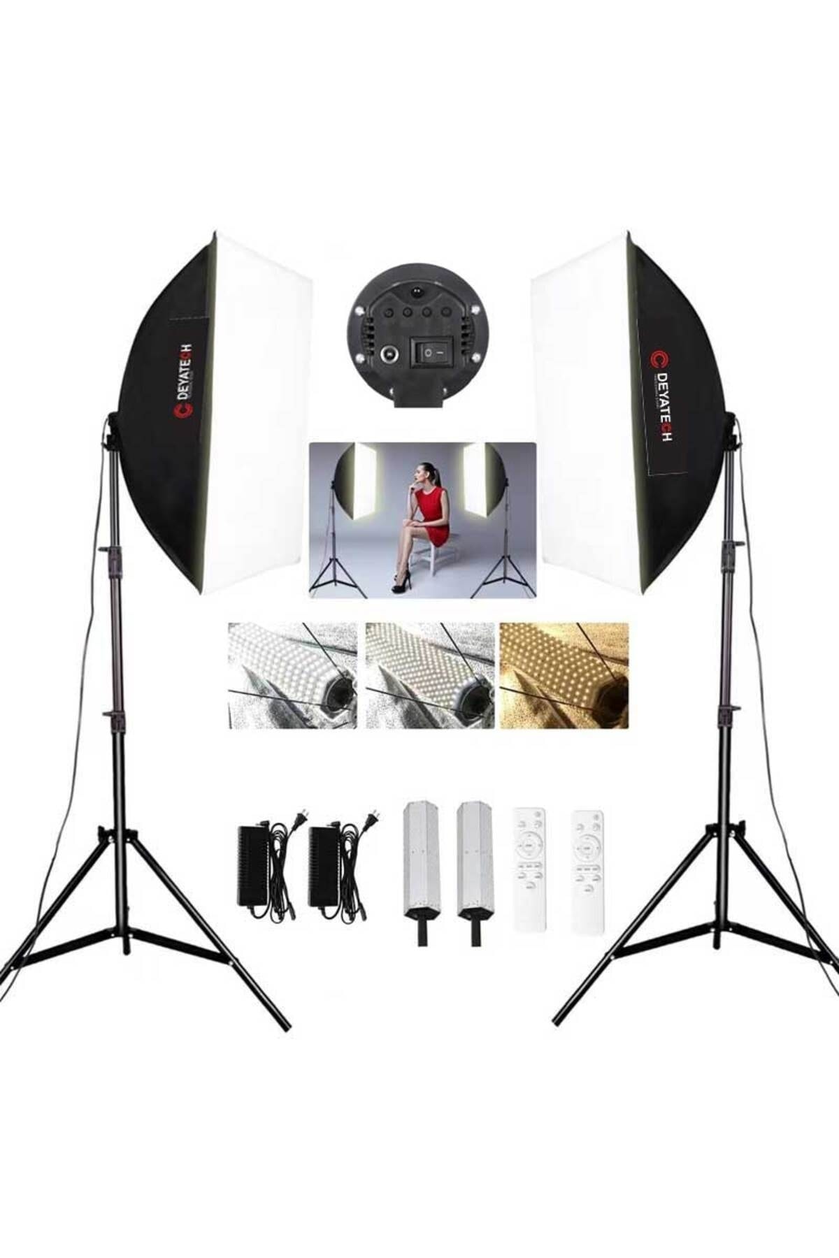 Deyatech Softbox 60x90cm 120w 3000-5500k Led Video Ve Fotoğraf
