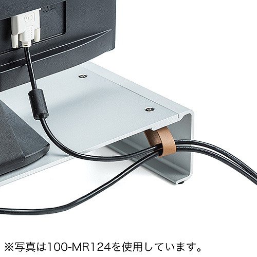 モニタースタンド（アルミ・シンプル・幅105.4cm・机上台・キーボード