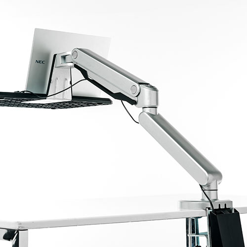 ノートパソコンアーム（ノートパソコンスタンド・ガスショック・3関節