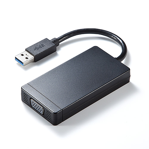 USB-VGA変換アダプタ（USB3.0ハブ付・ディスプレイ増設・デュアル