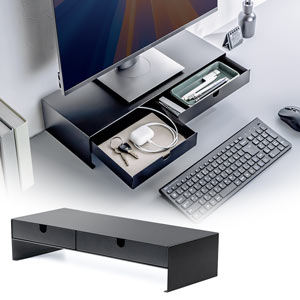 引き出し・スタンド付モニター台・机上ラック | 激安通販のイーサプライ