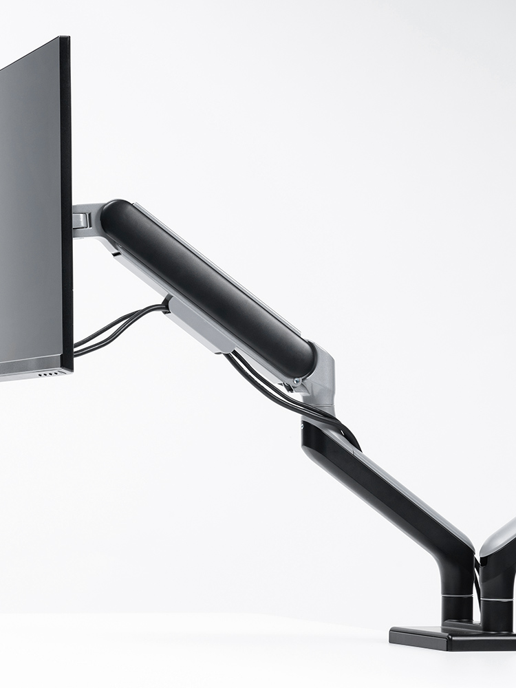 デュアルモニターアーム｜43インチ・クランプ・上下/左右/前後/回転