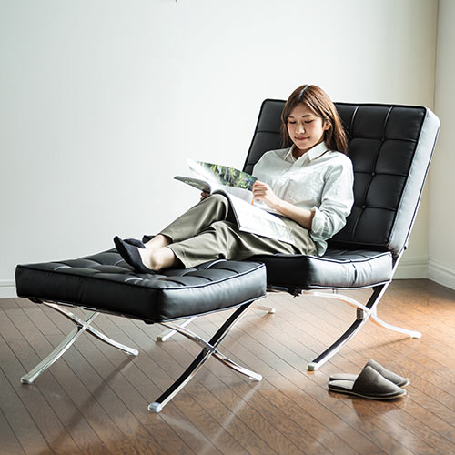 オットマン（バルセロナチェア・PUレザー・ジェネリック・リプロダクト