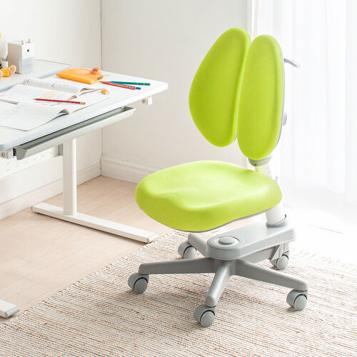 キッズチェア 子供椅子 学習チェア（分割背もたれ・前傾座面・高さ調整