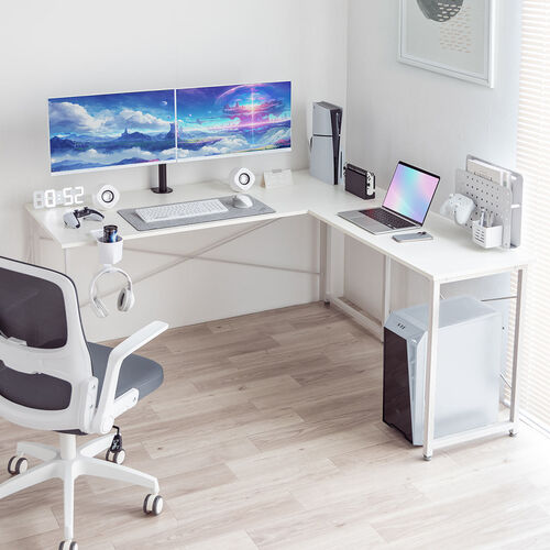 パソコンデスク（ゲーミングデスク・L字型・幅150cm+90cm・コーナー