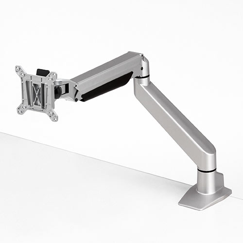 モニターアーム｜34インチ・ガス圧・スリムクランプ/穴あけ・上下/左右