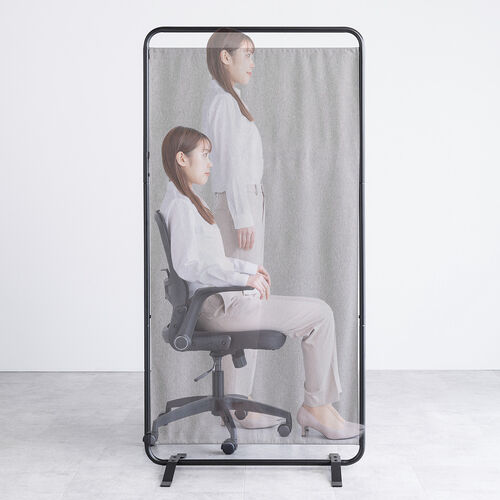 パーティション（間仕切り・自立式・布張り・フック付き・仕切り・軽量