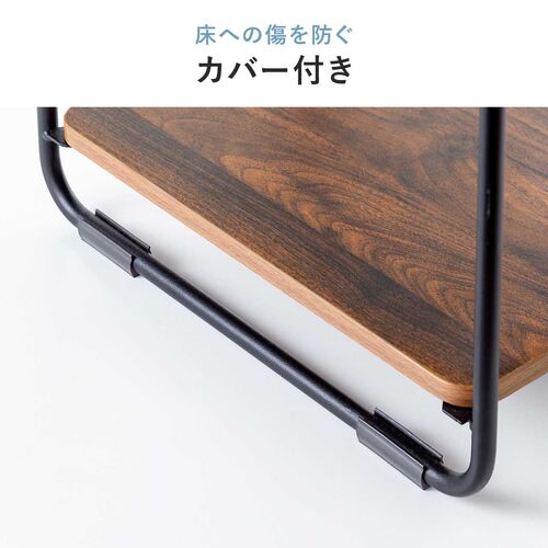 オーディオラック（木製・収納・3段・総耐荷重90kg・ケーブル整理・AV