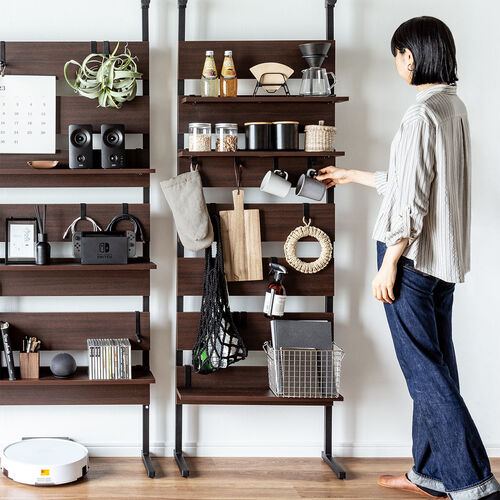 突っ張りラック（幅60cm・3段・突っ張り棚・ウォールラック・ ウォール