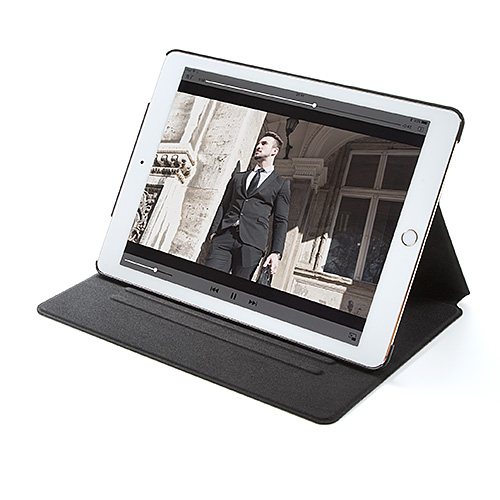 9.7インチiPad Proケース（縦置き/横置きスタンド機能対応・360°回転