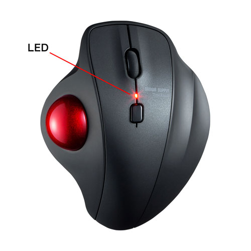 静音ワイヤレストラックボールマウス（無線・2.4G・光学センサー・3