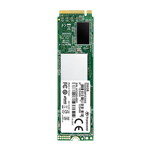 Transcend PCIe M.2 SSD NVMe 1.3準拠 Gen3 ×4 3D NAND TS256GMTE220S