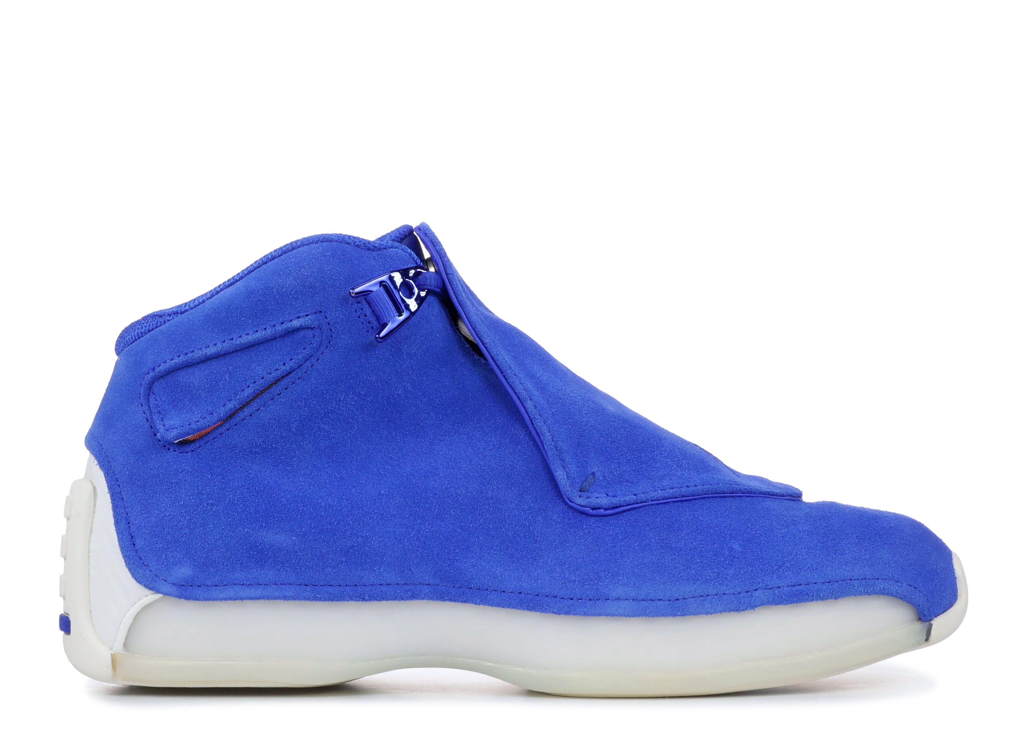 Jordan 18 Retro 'Blue Suede' - Air Jordan - AA2494 401 - racer