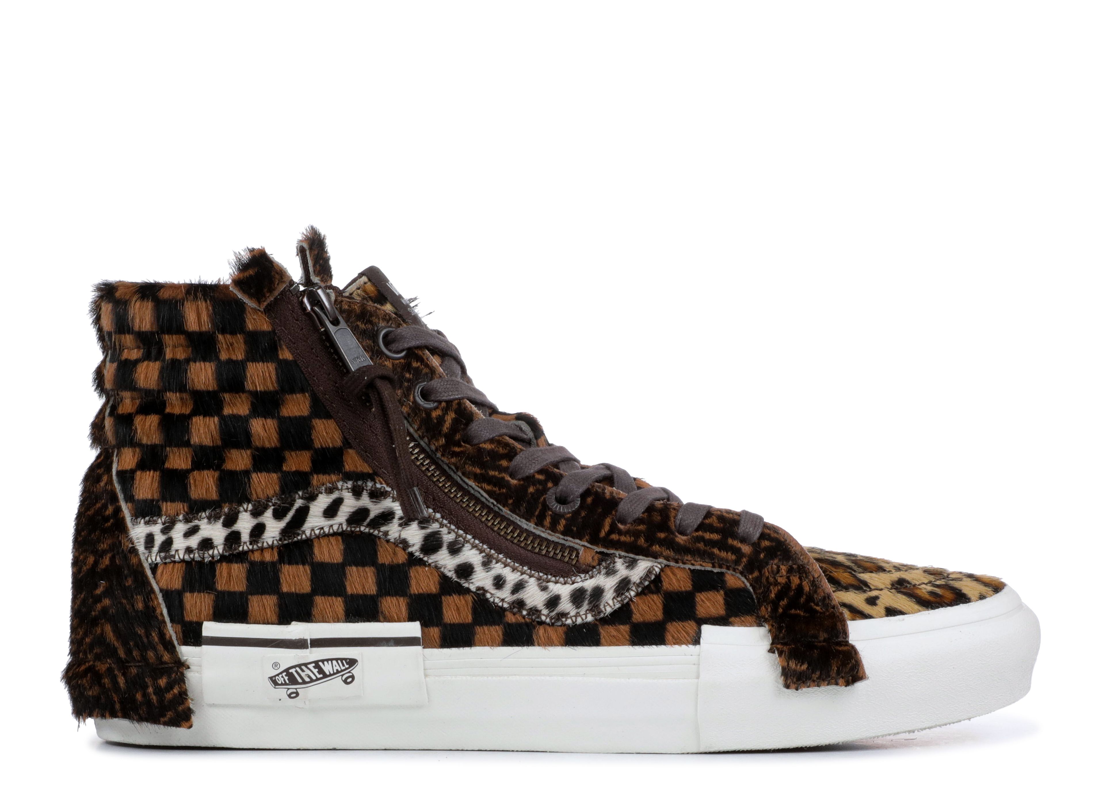 Sk8 Hi Cap LX 'Animal Pack' - Vans - VN0A3TKMVSO - brown/black