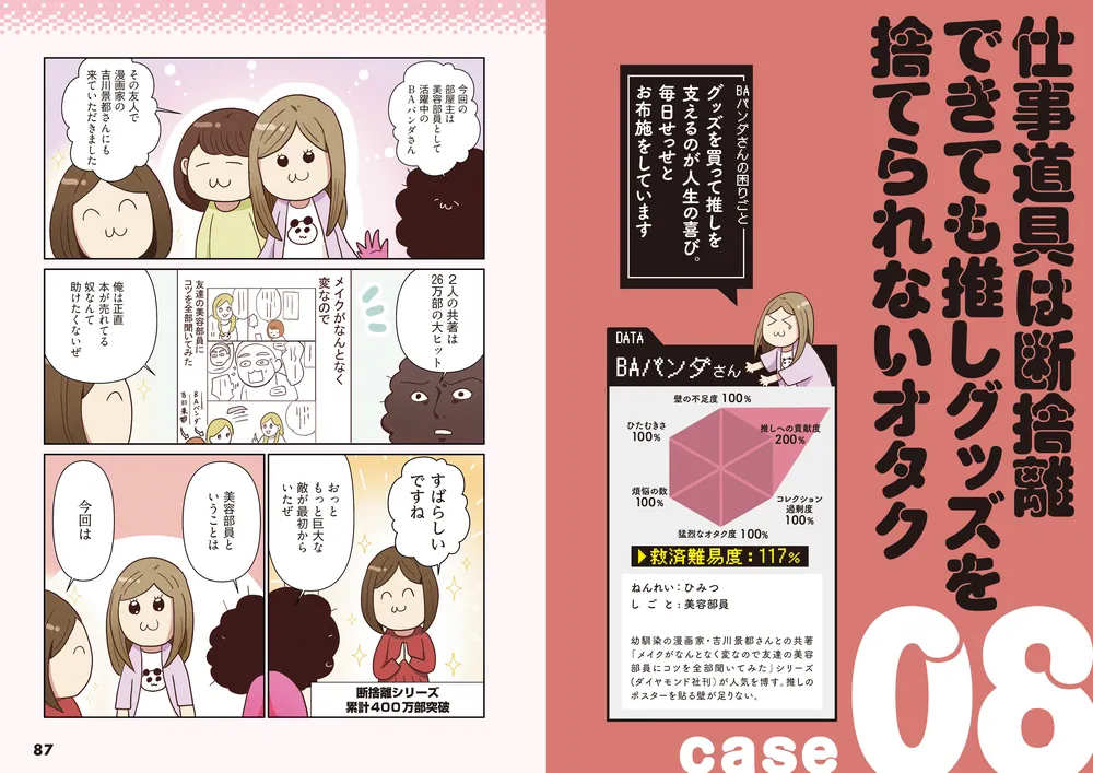 オタクの断捨離 捨てられないオタクを救済！」やましたひでこ