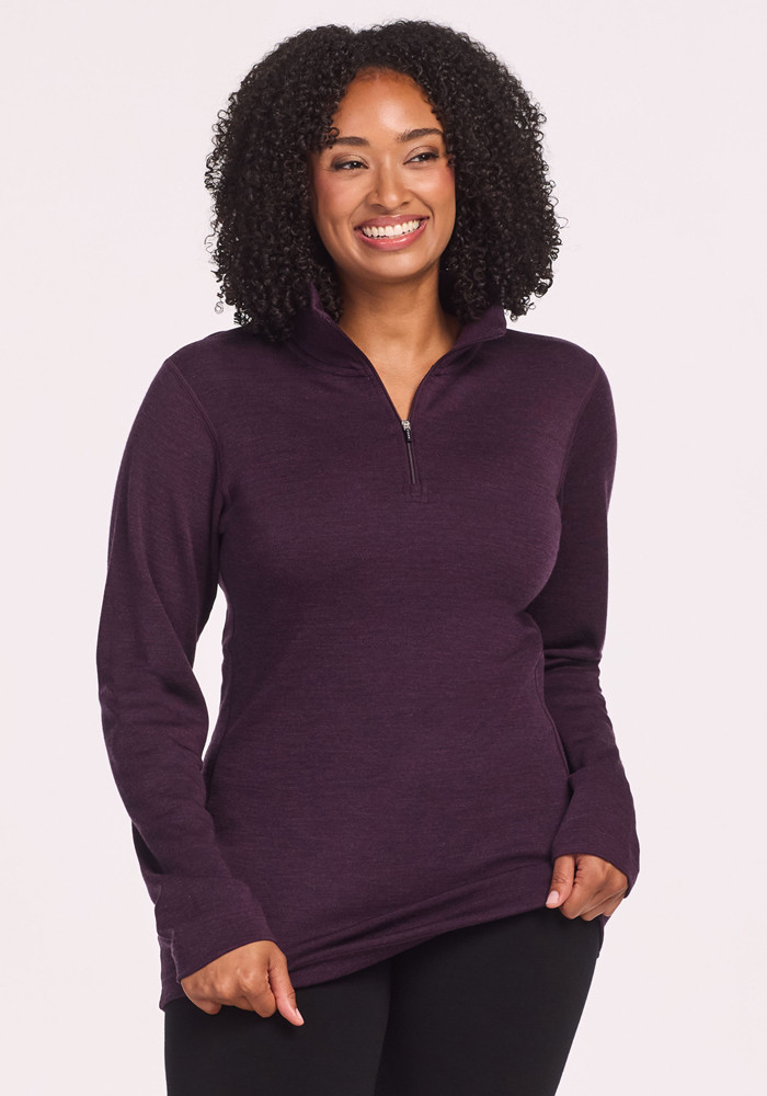 Women's Merino Wool Quarter Zip | Brooke 1/4 Zip – Woolx