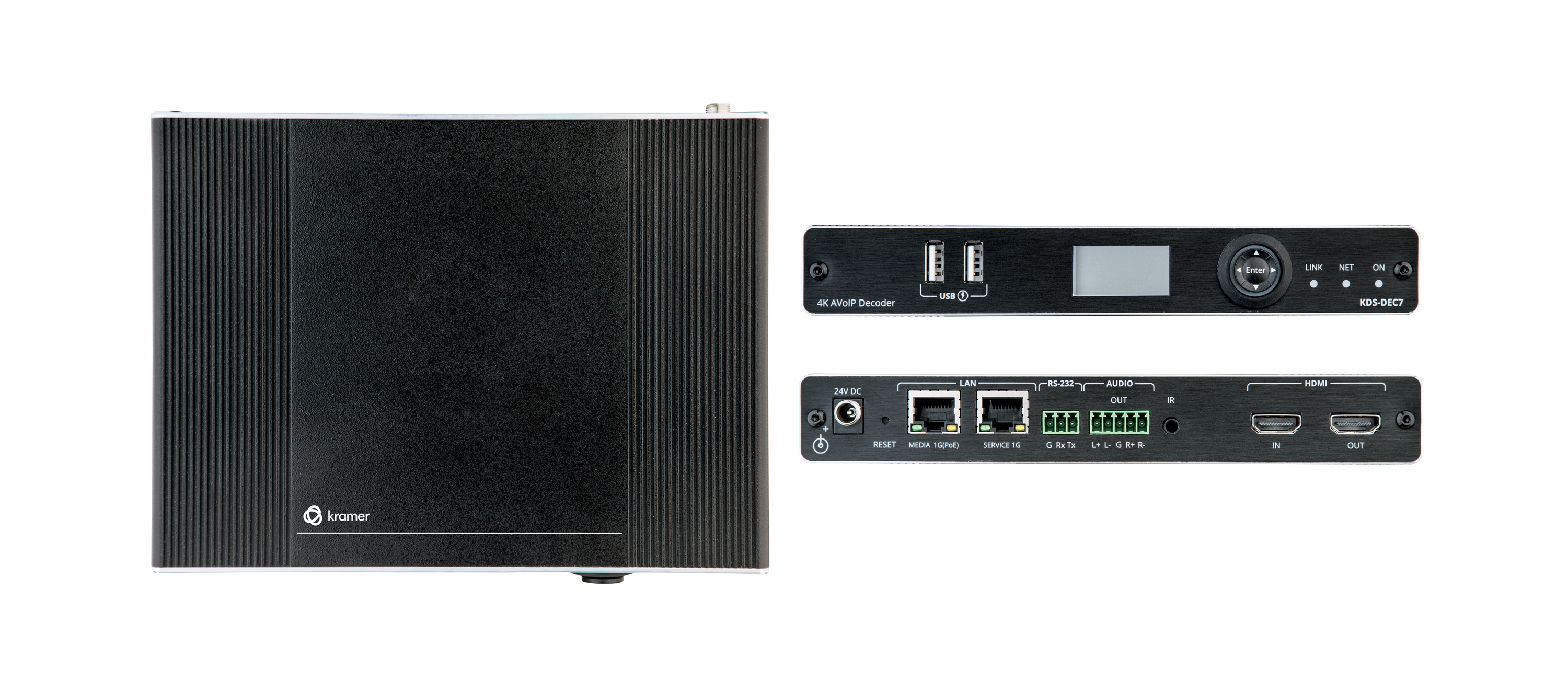 KDS-SW3-EN7 4K AVoIP Encoder Switcher with Dante over 1GbE
