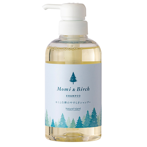 ナチュラルアイランド モミと白樺のやすらぎシャンプー 400mL