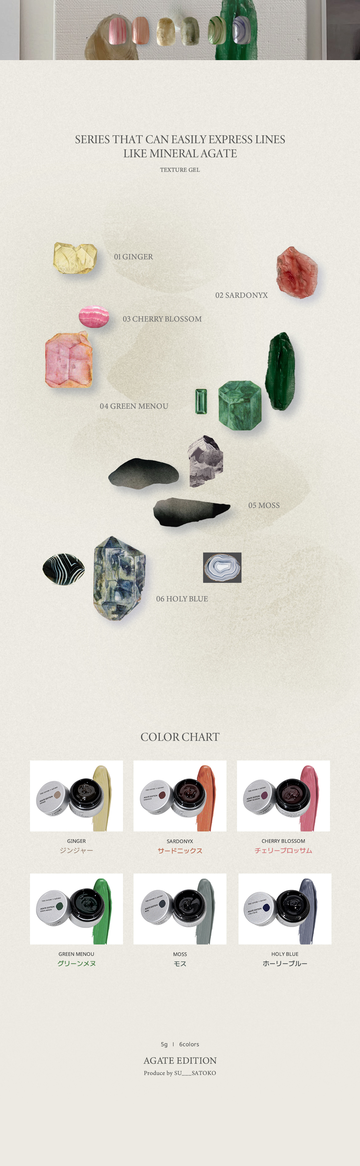 THE FAVORI×SATOKO THE AGATE EDITION セット AGATE EDIOTN by SATOKO