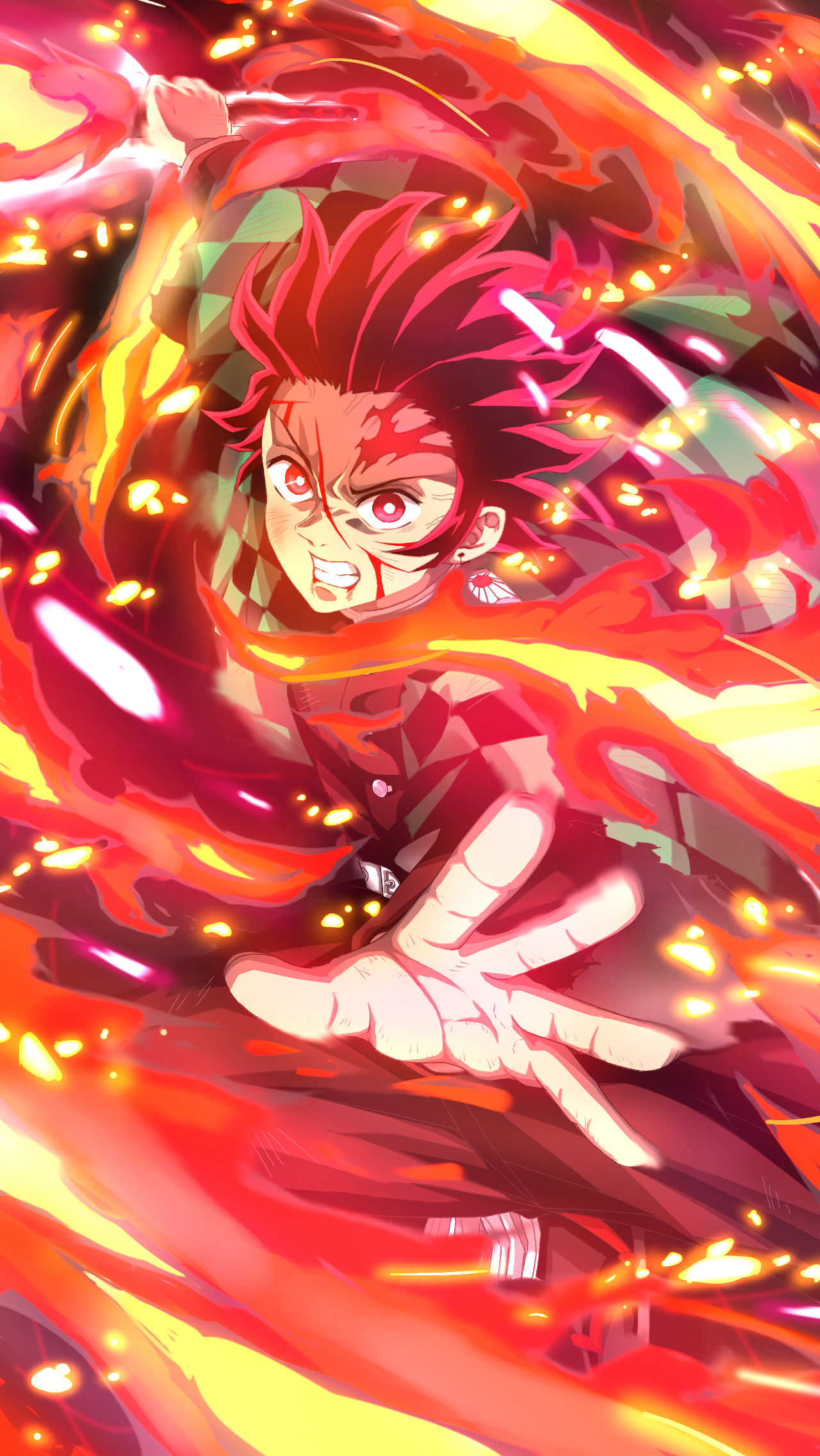 鬼滅の刃 ヒノカミ神楽 円舞 竈門炭治郎 - ibisPaint