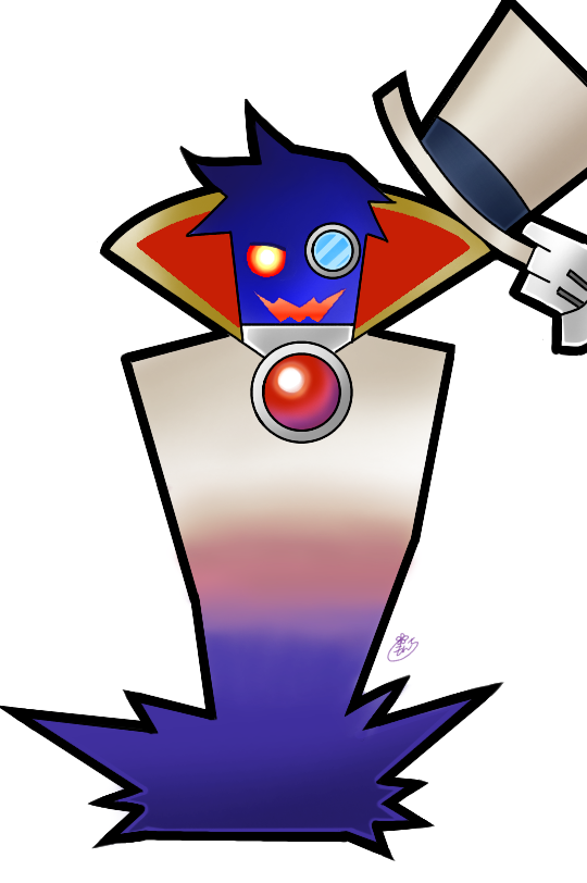 原作風に「帽子をとったノワール伯爵」 - ibisPaint