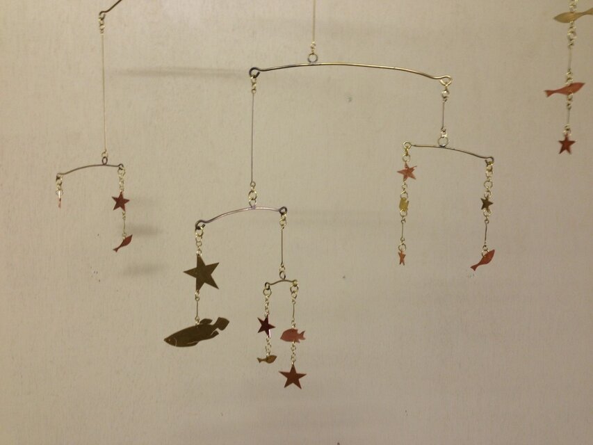 new breeze✥真鍮製 ハンドメイド モビール✥n22 真鍮製モビール
