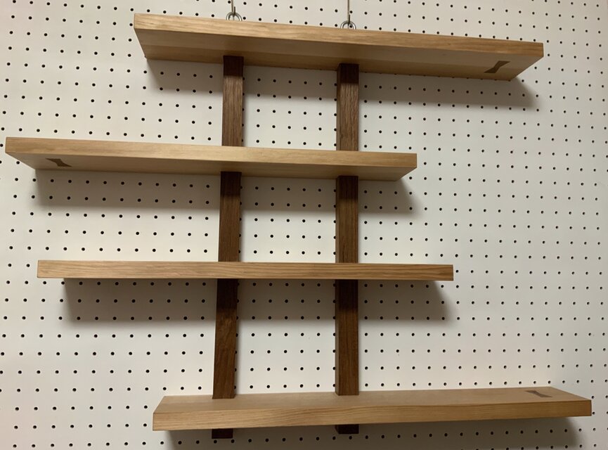 木製吊り棚（4段） | iichi 日々の暮らしを心地よくするハンドメイド