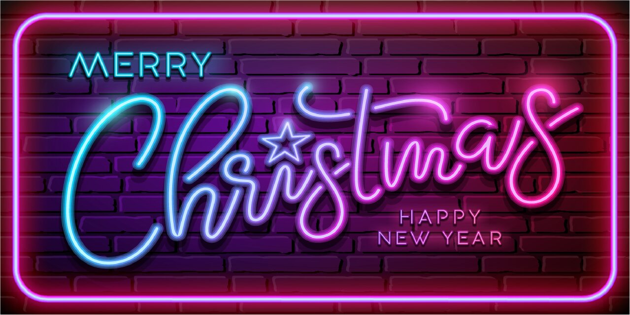 Lサイズ】メリー クリスマス イルミネーション サンタクロース ネオン