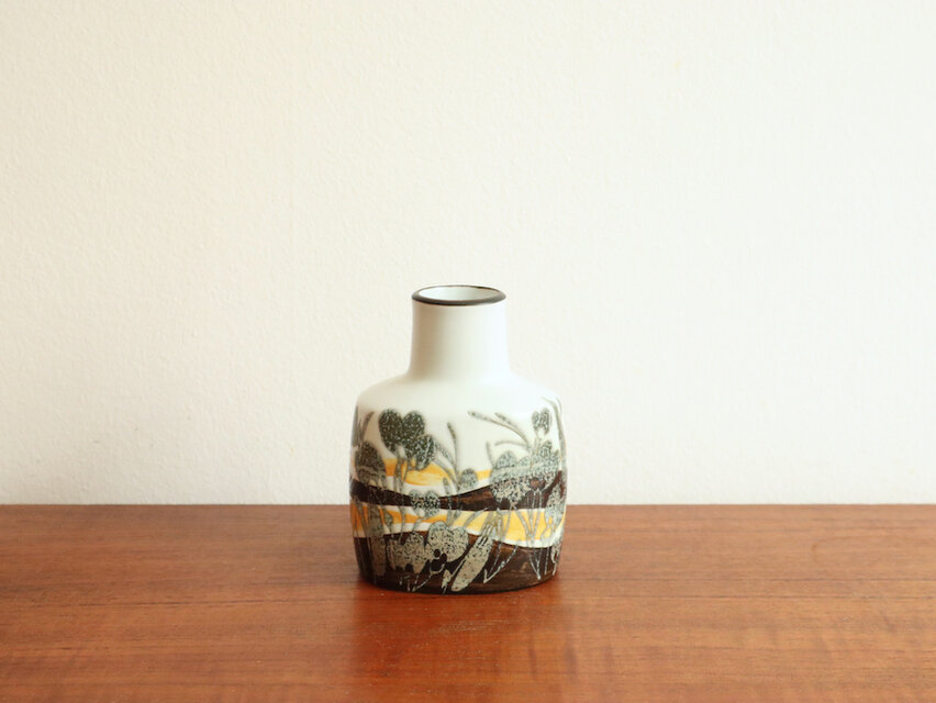 ロイヤルコペンハーゲン 花びん〈グレー／つぼ型〉 | iichi 日々の