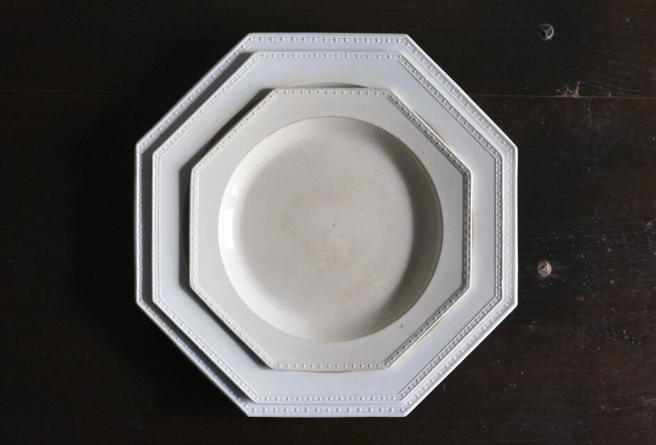 CREIL 刻印 クレイユ ファイアンスフィーヌ オクトゴナル ダイヤ