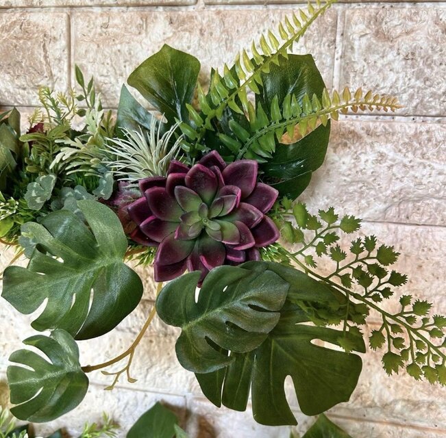 光触媒 人工観葉植物 ウォールグリーン フェイクグリーン 壁掛け304058