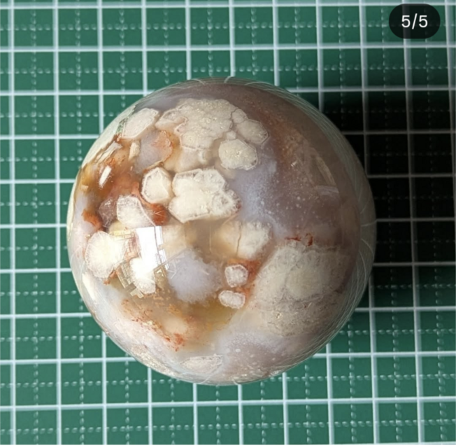 桜瑪瑙（チェリーブロッサムアゲート）《マダガスカル産》のスフィア