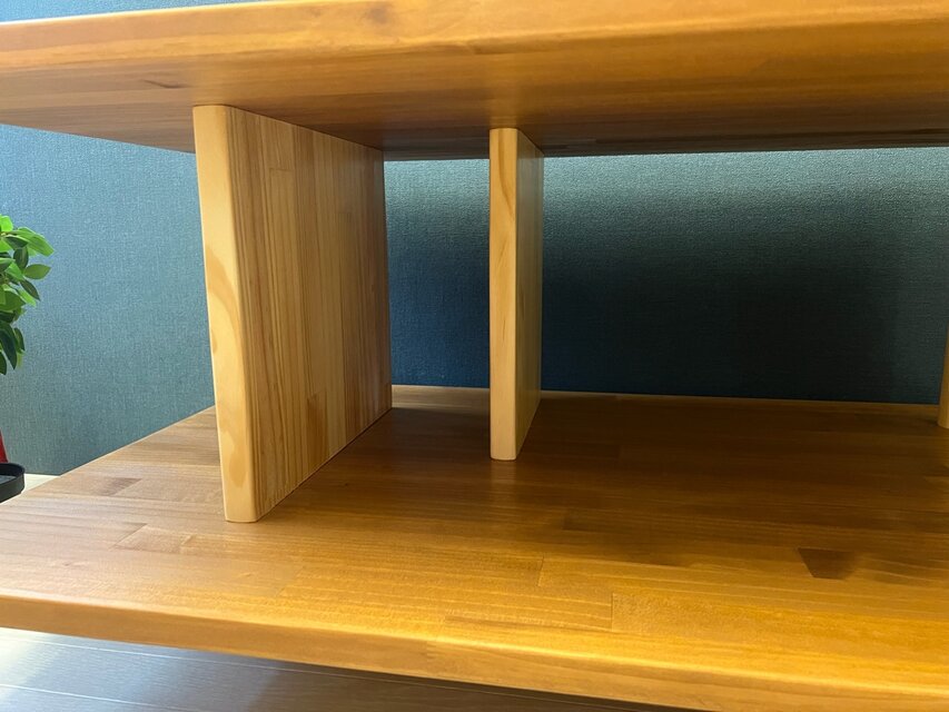 送料無料】 ローテーブル アシンメトリー 収納付 モダン調 90cm 60cm