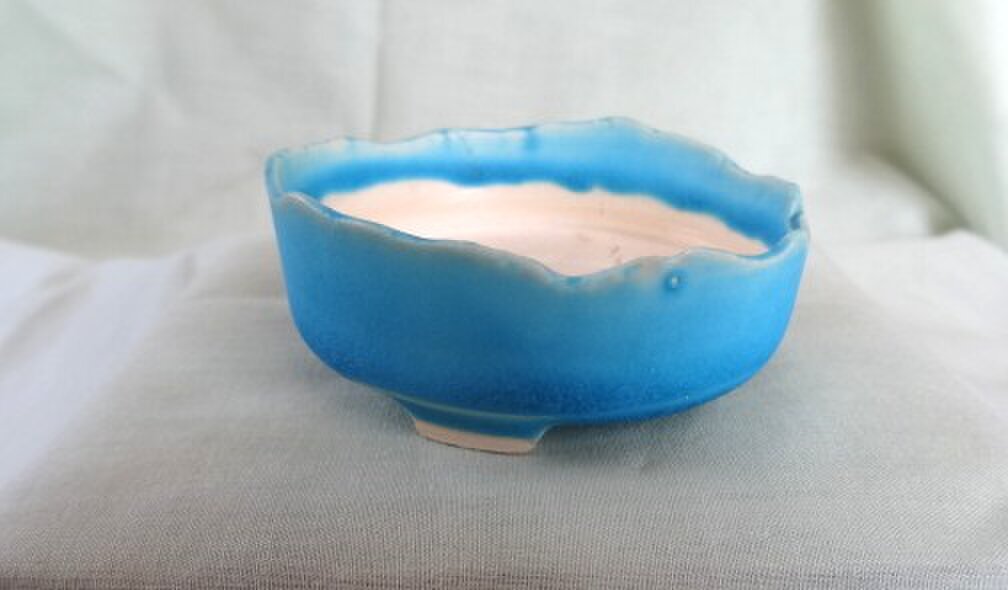 T1 トルコ青釉 植物用小鉢 | iichi 日々の暮らしを心地よくする