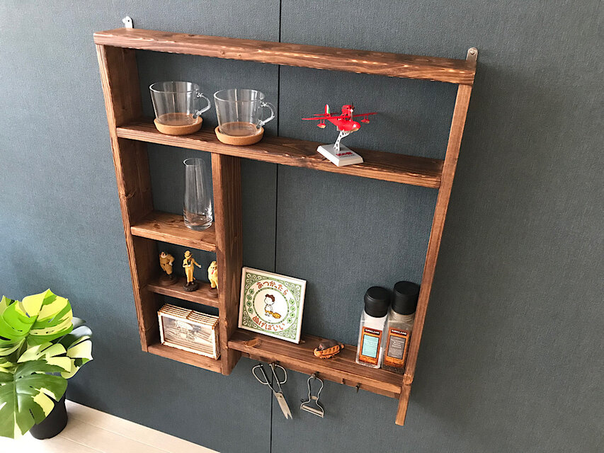 送料無料】 ウォールシェルフ キッチンオーガナイザー 65cm 75cm