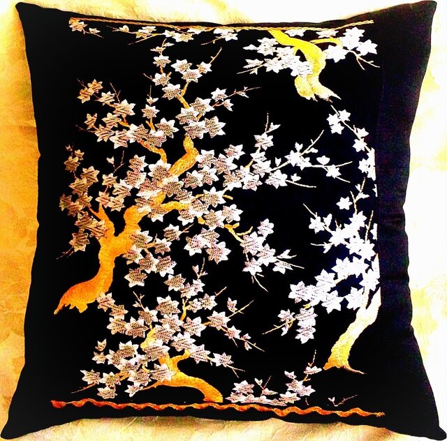 オーダー受注品豪華☆西陣織帯【新品/優雅な夜桜・大人のムード